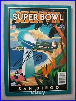 2003 Official NFL Super Bowl XXXVII Game Program HOF Signed by Charles Woodson