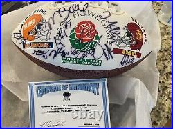 2008 usc rose bowl signed football