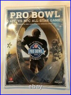 2009 NFL AFC Hawaii Pro Bowl Signed Autographed Football Manning LOA with Program