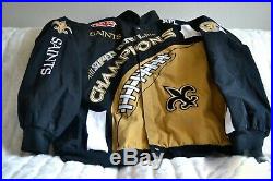 2009 NFL New Orleans Saints Official Super bowl Jacket Size 4XL/4G