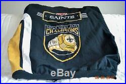 2009 NFL New Orleans Saints Official Super bowl Jacket Size 4XL/4G