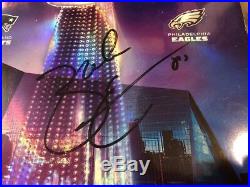 2018 Super Bowl 52 Eagles vs Patriots Program Auto Carson Wentz Zach Ertz Signed