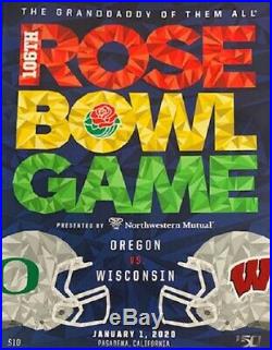 2020 Rose Bowl Game Program Full Case (32) 2019 Oregon Ducks Champions Wisconsin
