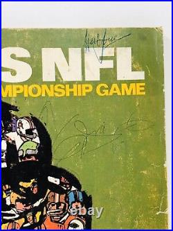 40+ TEAM SIGNED AFL vs NFL 1968 Championship Program Packers Raiders Super Bowl
