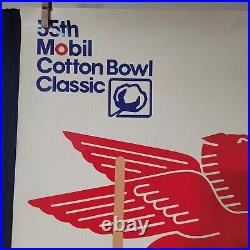 55th Mobil Cotton Bowl Football 1991 Poster Texas vs Miami Palladino Pegasus