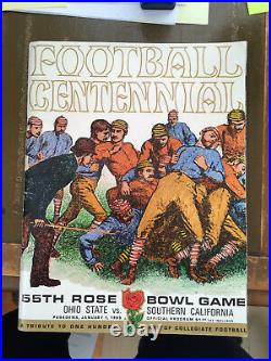 55th Rose Bowl Football game Ohio State v. USC Official Program 1969