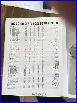55th Rose Bowl Football game Ohio State v. USC Official Program 1969