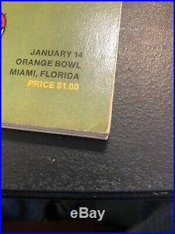 AFL VS NFL 1968 World Championship Game Program Super Orange Flordia Bowl Rare