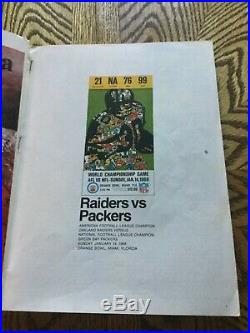 AUTHENTIC 1968 SUPER BOWL II AFL VS. NFL CHAMPIONSHIP GAME PROGRAM ONLY Fair/Gd
