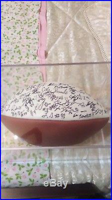 Autographed Sugar Bowl football. Arkansas vs Ohio state. Comes with case and COA