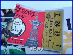 Baylor VS Penn State Game Ticket Stubs 1975 39th Cotton Bowl Classic Vintage