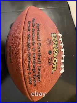 Ben Roethlisberger autographed Super Bowl Football