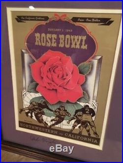 Bob Voigts & Gary Barnett (Northwestern) Autographed Rose Bowl Programs 196/350
