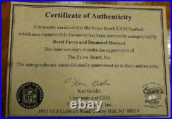 Brett Favre and Desmond Howard Autographed Football Super Bowl XXXI Game Program