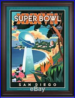 Buccaneers vs Raiders Framed 36x48 Canvas Super Bowl XXXVII Program Fanatics