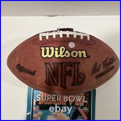 DEXTER JACKSON S. B. XXXVII MVP Signed Wilson NFL Football & Super Bowl Program