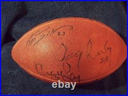 Dallas Cowboys Super Bowl VI Program and Pennets + Autographed 1980s Football