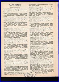EX PLUS Jan. 14,1951 NFL Pro Bowl Program 18 HOF'ers 1ST PRO BOWL GAME