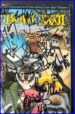 Elway, Davis, Sharpe Denver Broncos Signed /Autographed Super Bowl XXXII Program