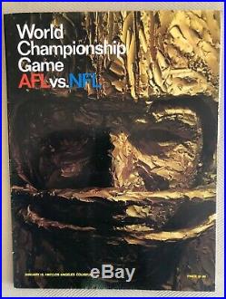 First SUPER BOWL 1 OFFICIAL GAME PROGRAM, Packers Chiefs