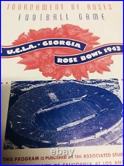Georgia Bulldawgs 1943 Rose Bowl Football Program