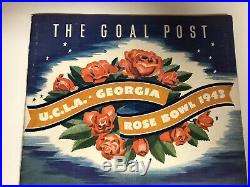 Georgia Bulldogs Football 1943 UGA Vs. UCLA Rose Bowl Game Program with Ticket