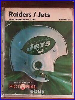 Heidi Game Program + Super Bowl 18 Program + 1968 Raiders Yearbook + MORE LOT