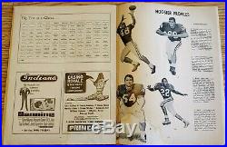 Indiana University Hoosiers Fb Program Vs Kentucky 1967 Rose Bowl Season Rare