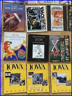 Iowa Hawkeyes Football 1980s Program Souvenir Lot Rose Peach Bowl Homecoming