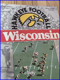 Iowa Hawkeyes Football 1980s Ticket Stubs Programs Souvenirs Lot Rose Peach Bowl