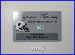 JIM PLUNKETT RAIDERS SIGNED Super Bowl XV Program JSA COA