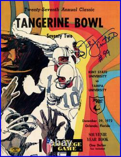 Jack Lambert Autographed/Signed 1972 Tangerine Bowl Program Beckett 38167