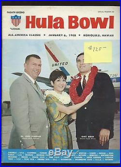 Jan 6 1968 NCAA Football Hula Bowl Program EX