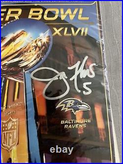Joe Flacco Autograph Super Bowl XLVII Program! Super Bowl MVP And Champion