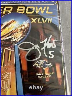 Joe Flacco Autograph Super Bowl XLVII Program! Super Bowl MVP And Champion