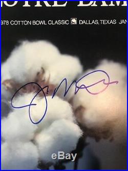 Joe Montana Autograph Signed Notre Dame 1978 Cotton Bowl Program JSA