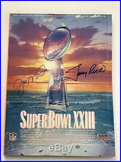 Joe Montana & Jerry Rice Signed XXIII Super Bowl Program-JSA Authenticated