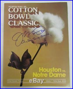 Joe Montana Notre Dame Signed/Inscribed 1979 Cotton Bowl Program MVP JSA Q98867
