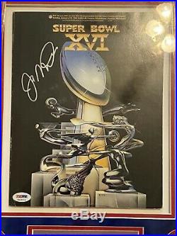 Joe Montana San Francisco 49ers Autographed Super Bowl XXIV Program JSA Framed