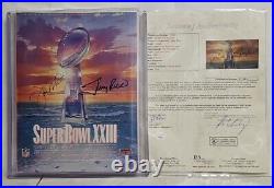 Joe Montana Super Bowl Program Signed Circa 1989 Co-signed By Jerry Rice