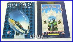 Lot 12 Official National Football League Super Bowl Game Programs Booklets