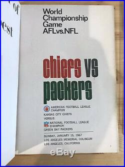 MINT 1967 Super Bowl I NFL-AFL Championship Program / Packers vs Chiefs RARE