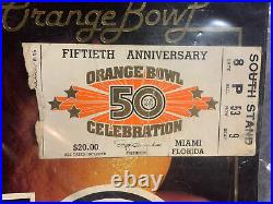 Miami Hurricanes Orange Bowl Programs Game Stubs Football National Championship