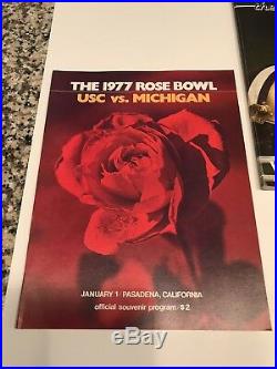 Michigan Football Rosebowl 1977 78 79 Ticket Stubs Official Programs Rose Bowl