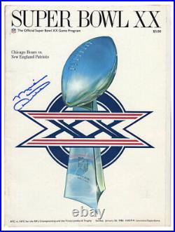 Mike Ditka Signed Super Bowl XX (20) Program (Chicago Bears vs Patriots)(SS COA)
