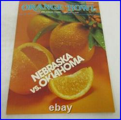 NEBRASKA vs OKLAHOMA Official Orange Bowl Football Game Program (Jan 1, 1979)