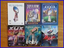 NEW ENGLAND PATRIOTS Super Bowl XXXVI XXXVIII XXXIX XLIX XLI LIII Programs BRADY