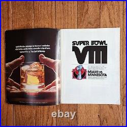NFL Super Bowl VIII Program Minnesota Vikings v Miami Dolphins Rice Houston 1974