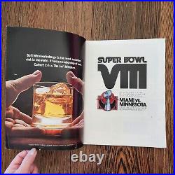 NFL Super Bowl VIII Program Minnesota Vikings v Miami Dolphins Rice Houston 1974