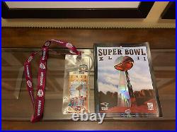 Official 2008 Super Bowl 42 XLII Ticket, Pin, & Program Package NY vs NE